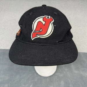 Vintage 90s New Jersey Devils American Needle Blockhead SnapBack Distressed NHL - Picture 1 of 15