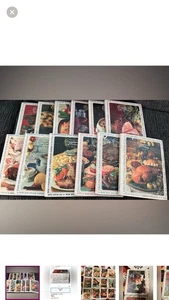 Vintage 1966-67 "Woman's Day Encyclopedia of Cookery", Complete 12 Volumes Set - Foto 1 di 14