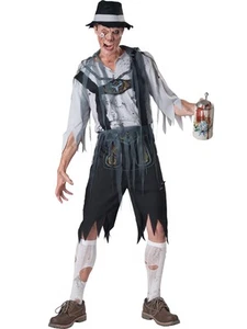 OktoberFeast Zombie Lederhosen Costume Adult - Picture 1 of 1