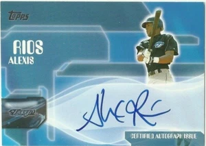 2005 TOPPS BASEBALL - ALEXIS RIOS AUTOGRAPH - TORONTO BLUE JAYS - TA-ARI ON CARD - Bild 1 von 2