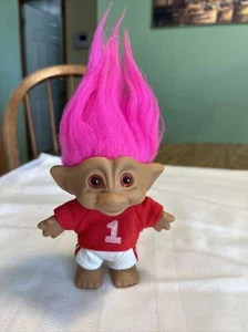 Vintage SCHATZTROLL Fußball #1 Shirt ACE NEUHEIT rosa Haare rosa Bauch Schmuck - Bild 1 von 9