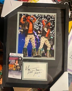 Aew Young Bucks Autograph Framed 11x14 Plaque (JSA Authentication) - Picture 1 of 2