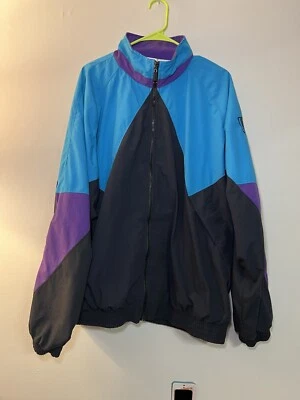 Men’s XL VINTAGE PUMA FULL ZIP COLOR BLOCK JACKET 90s Nylon  - Image 1 of 4