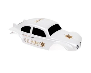Custom Buggy Body Police Car White for HPI Savage Flux HP 1/8 VW Baja Shell - Picture 1 of 9