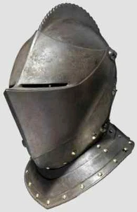 Medieval Knight Tournament Armor Helmet Replica Larp Sca Handmade Visor Armor - Picture 1 of 6