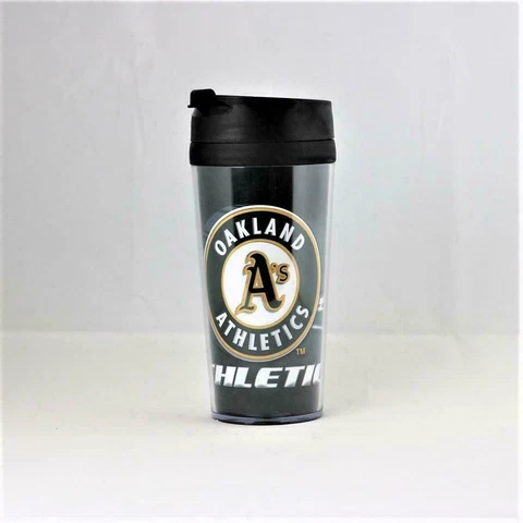 MLB Oakland Athletics Licensed 16oz Acrylic Tumbler Coffee Mug NEW Cover