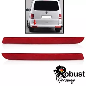 2x Für VW Transporter T5 Stossstangen Reflektor Rückstrahler L&R 7E0945106A - Bild 1 von 13