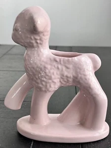 Haeger Pottery Pink baby Lamb Planter Mid Century Vintage Nursey Decor Baby Room - Picture 1 of 10