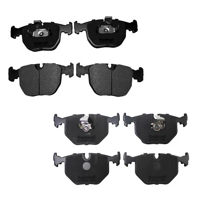 For 1995-2001 BMW 740i 740iL 2000-2006 M5 X5 Front & Rear Ceramic Brake Pads - Image 1 of 4