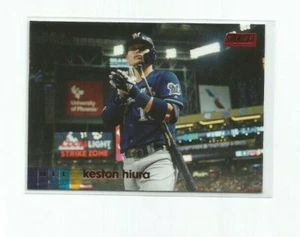 KESTON HIURA (Milwaukee Brewers) 2020 TOPPS STADIUM CLUB RED PARALLEL CARD #124 - Picture 1 of 1