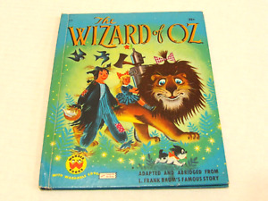 Vintage Zauberer von Oz 1951 Mitte des Jahrhunderts Kinderwunderbuch L. Frank Baum Blechmann +