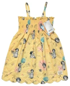 New Disney Store Girls 7/8 Animators Collection Yellow Snow White Swim Coverup - Picture 1 of 1