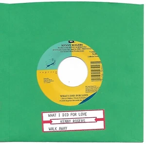 ROGERS, Kenny  (What I Did For Love)  Reprise 7-19324 = MINT record! - Picture 1 of 1