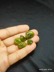 Bicchieri peridoto naturale lotto di 5 pezzi per fare gioielli - Foto 1 di 5