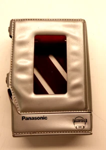 Vintage Panasonic Faux Leather Case Cover Stereo to Go Silver Cassette Player - Picture 1 of 9