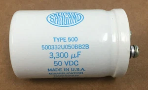 SANGAMD 500332U050BB2B CAPACITOR FIXED ELECTROLYTIC 50VDC - Picture 1 of 4