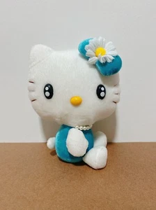 Sanrio Hello Kitty  Blue 7" Plush  Stuffed Sanrio EIKOH 2013  Japan Doll A769 - Picture 1 of 6