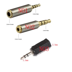 3.5mm to 2.5mm Adapter Converter Stereo Audio Headphone 2.5 3.5 Male Female Jack - Picture 1 of 8