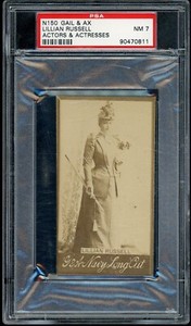 N150 Gail & Ax Actors & Actresses LILLIAN RUSSELL PSA 7