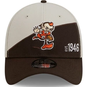 CLEVELAND BROWNS FLEXFIT HAT MEN RETRO VTG ELF ON FIELD JERSEY CLR M MED L LRG - Picture 1 of 6
