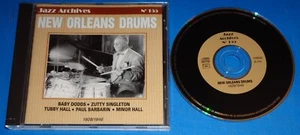 NEW ORLEANS DRUMS Baby Dodds/Zutt Singleton/Tubby Hall - Jazz Archives/EPM CD - Imagen 1 de 2