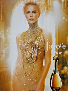 PUBLICITÉ DE PRESSE 2012 PARFUM DIOR J'ADORE - Charlize THERON - Picture 1 of 1