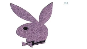 Apliques de baño antideslizantes rosa Playboy Bunny, conjunto de 8, NUEVOS - Imagen 1 de 1