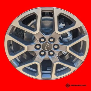 CHEVROLET BLAZER 23-25 20X8 MACHINED GRAY FACTORY ORIGINAL OEM WHEEL RIM 14084 - Picture 1 of 2