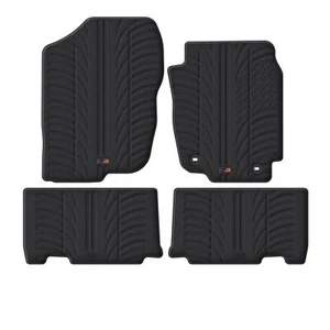 TRAVALL All Weather Floor Mats for Toyota Rav4 (2012-2018) Premium Black Rubber - Picture 1 of 9