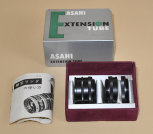 Exc* Asahi Pentax Takumar Extension Tube Set for M42 Screw Mount Boxed *Vintage*
