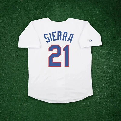 Camiseta deportiva blanca Ruben Sierra 1992 Texas Rangers Cooperstown para hombre Foto 1 de 4