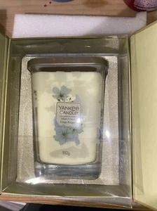 Xmas Yankee Candle Sheer Linen 552g Large Elevation Jar Kerze in Geschenkbox - - Bild 1 von 2