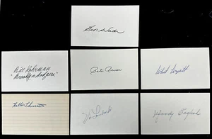 Brooklyn Dodgers Signed Index Cards Lot of 7 Pete Reiser, Woody English WS AS - Picture 1 of 4