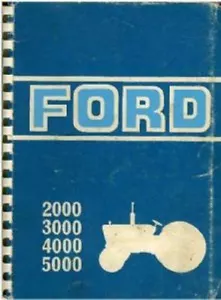 FORD TRACTOR 2000, 3000, 4000, 5000 OPERATORS MANUAL - 1969 - Picture 1 of 1