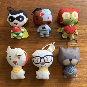 6x McDonald’s DC Comics Superheroes 4” 10cm Plush Soft Toys (as Pictured) X5 DC6 - Picture 1 of 8