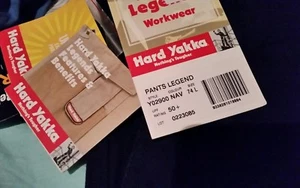 Hard Yakka Mens Legends Work Pants 74 L Cotton Trousers Navy Brand New - Picture 1 of 5