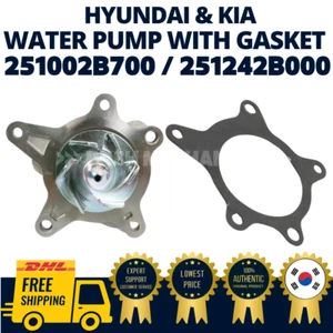 GENUINE OEM Hyundai Kia Coolant Water Pump with gasket included 251002B700 - Picture 1 of 1