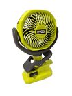 New Ryobi Tool Only 18V Cordless 4In. Clamp Fan Portable 2 Speed Settings N1