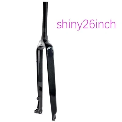Bicycle Front Fork Straight Mountain Bike Front Forks 31.8MM Offset 45MM Forks - Image 1 of 4