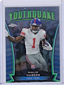 2024 Topps Chrome - Youthquake Malik Nabers #Y-5 Refractor (RC) - Picture 1 of 2