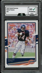 2020 Panini Donruss Walter Payton GRADED 10 Gem Mint #63 Chicago Bears RB - Picture 1 of 2
