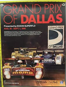 1996 Grand Prix Dallas #30 Momo Ferrari 333Ssp Bill Neale SIGNED Original Poster