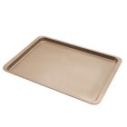 Black 14 inch Non Stick Carbon Steel Baking Tray Scratch Resistant and Durable