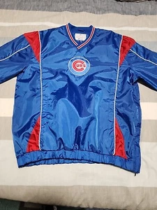 G-III Sports MLB Chicago Cubs Pullover Windbreaker Jacke Nylon Vintage Side Zipper - Bild 1 von 9
