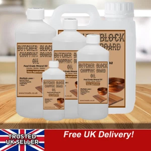 NEW CHOPPING BOARD OIL 100% PURE FOOD GRADE CLEAR MINERAL OIL BUTCHERS BLOCK OIL - Picture 1 of 1