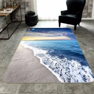 3D Beach Waves 414 Non Slip Rug Mat Room Mat Quality Elegant Photo Carpet US - Picture 1 of 1