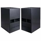 Sound Town Carme 12" 1600W Powered Folded Horn Subwoofer Black Carme-112Spw-Pair