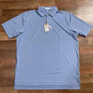 Peter Millar Crown Sport Polo Shirt Mens XL Striped Short Sleeve Sun Protection - Picture 1 of 1