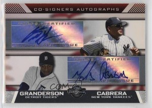 2007 Topps Co-Signers Melky Cabrera Curtis Granderson #CS-GC Auto