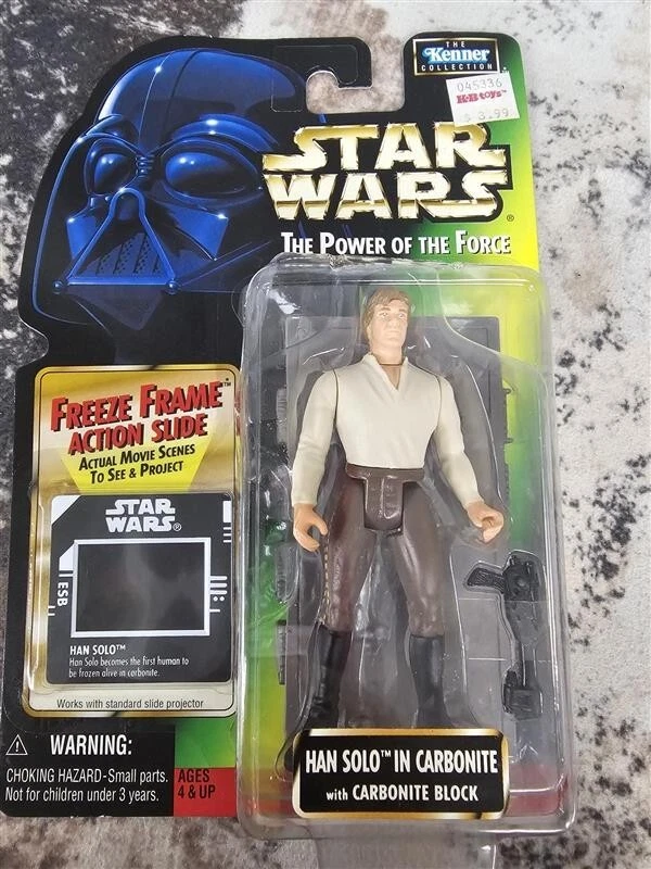 Hasbro Kenner Star Wars Han Solo Carbonate Action Figure The Power Of The Force